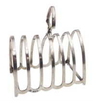 1930s silver seven bar toast rack