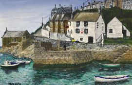 After Fred Yates (British 1922-2008) : ‘Porthleven - Cornwall’