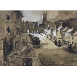 William Roger Benner (British 1884-1964): Nottingham Street Scene