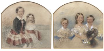 Sydney Buck (British fl.1839-1850): Children of Charles Matthew & Frances Elizabeth Harrison