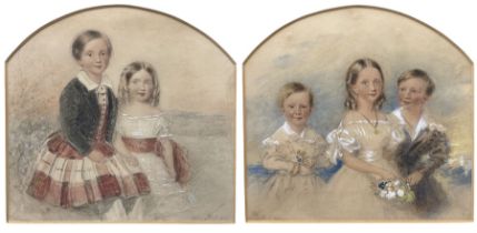 Sydney Buck (British fl.1839-1850): Children of Charles Matthew & Frances Elizabeth Harrison