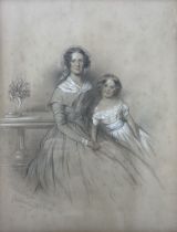 Georges Woodley (British 19th Century): Portrait of a Mother and Child