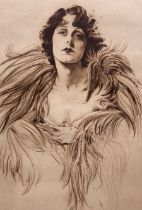 Frank Martin (British 1921-2005): 'Norma Talmadge' (1894-1957)