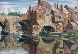 Thomas Stuart Milner (British 1909-1969): The Town Bridge