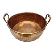 19th century circular copper pan
