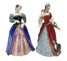 Two Royal Doulton figures comprising Mary Queen of Scots HN3142 from the 'Queens of the Realm' Colle