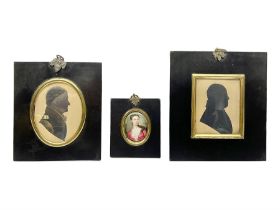 Two 19th century silhouettes