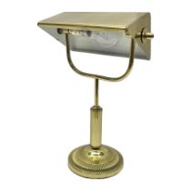 Brass bankers lamp