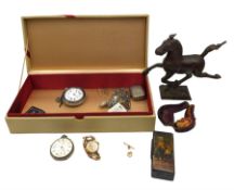 Jewellery including silver Kendal & Dent pocket watch