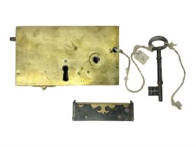 Brass lock mechanism with key