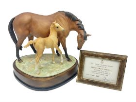 Royal Worcester Prince`s Grace and Foal