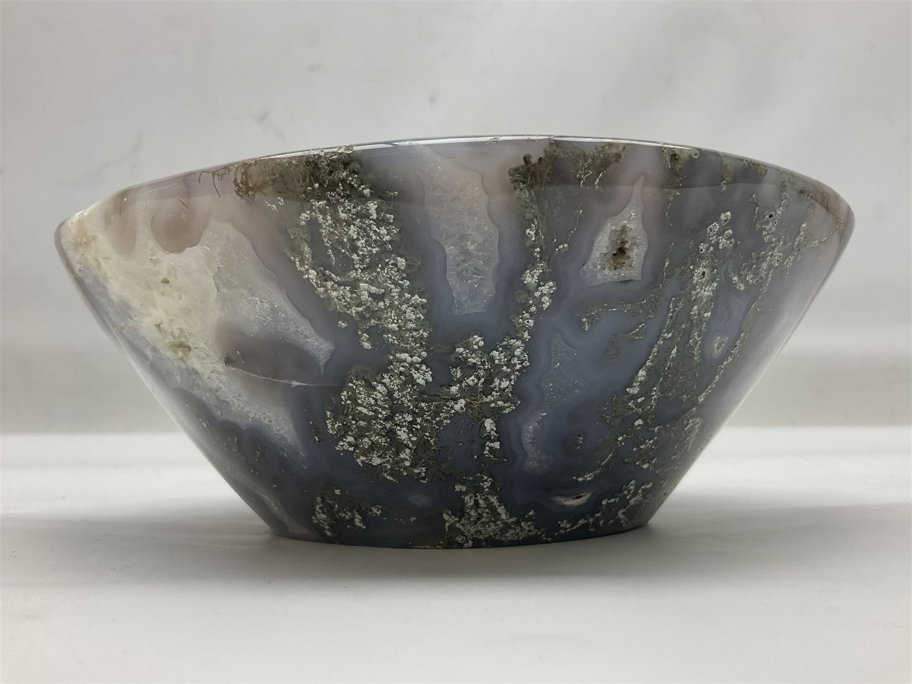 Polished agate bowl - Image 8 of 13