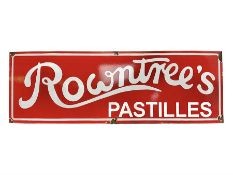 Rowntree's enamel advertising sign