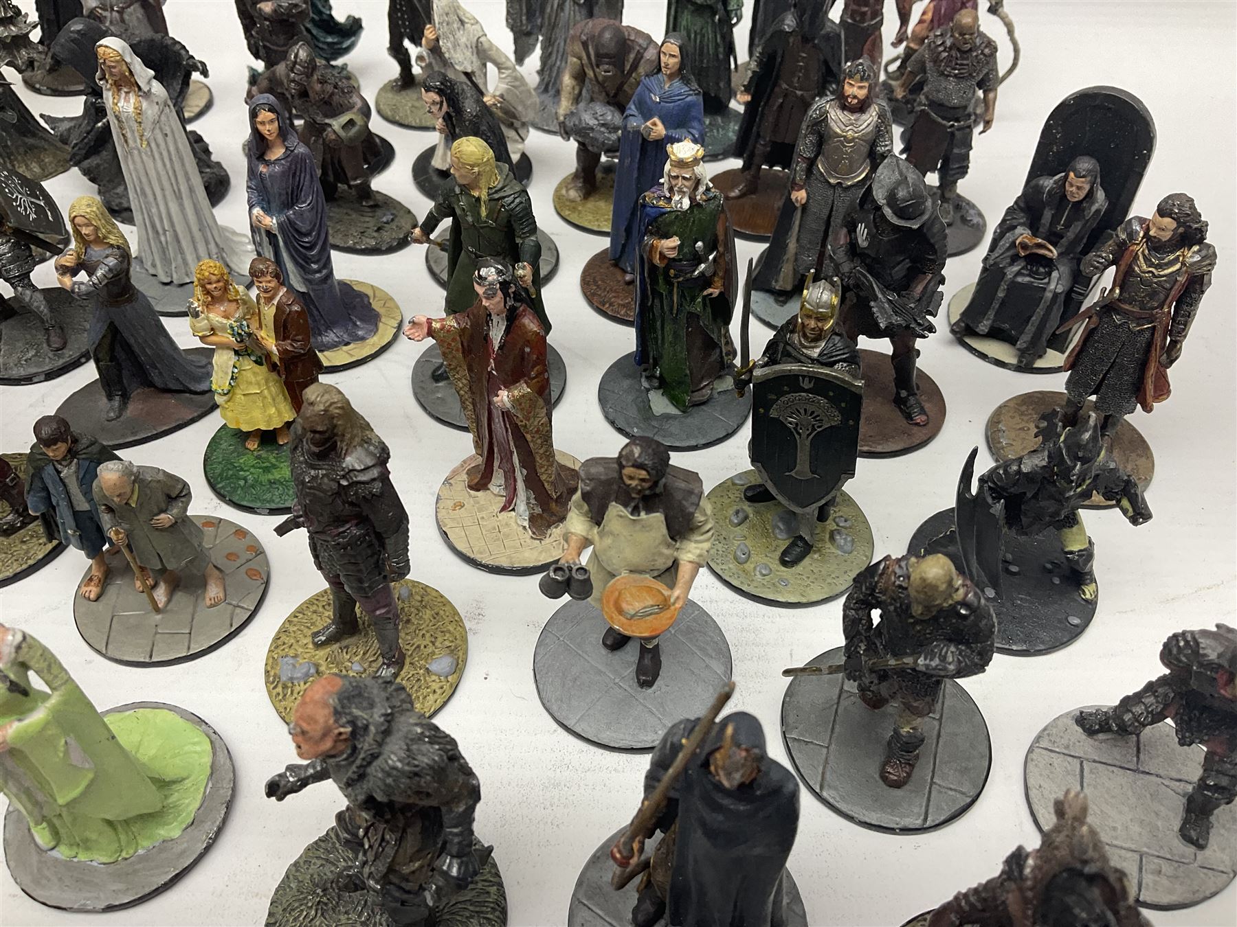 Approximately 80 NLP Lord of the Rings heavy metal painted figurines to include Fell Beast - Image 5 of 16