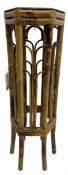 Early 20th century bamboo plant stand