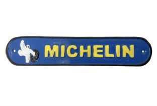 Cast iron reproduction Michelin Tyres sign L27cm