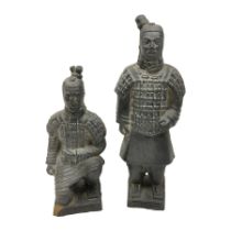 Two Chinese 'Terracotta Warrior' style figures