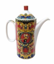 Rosenthal Versace Le Roi Soleil pattern miniature coffee pot