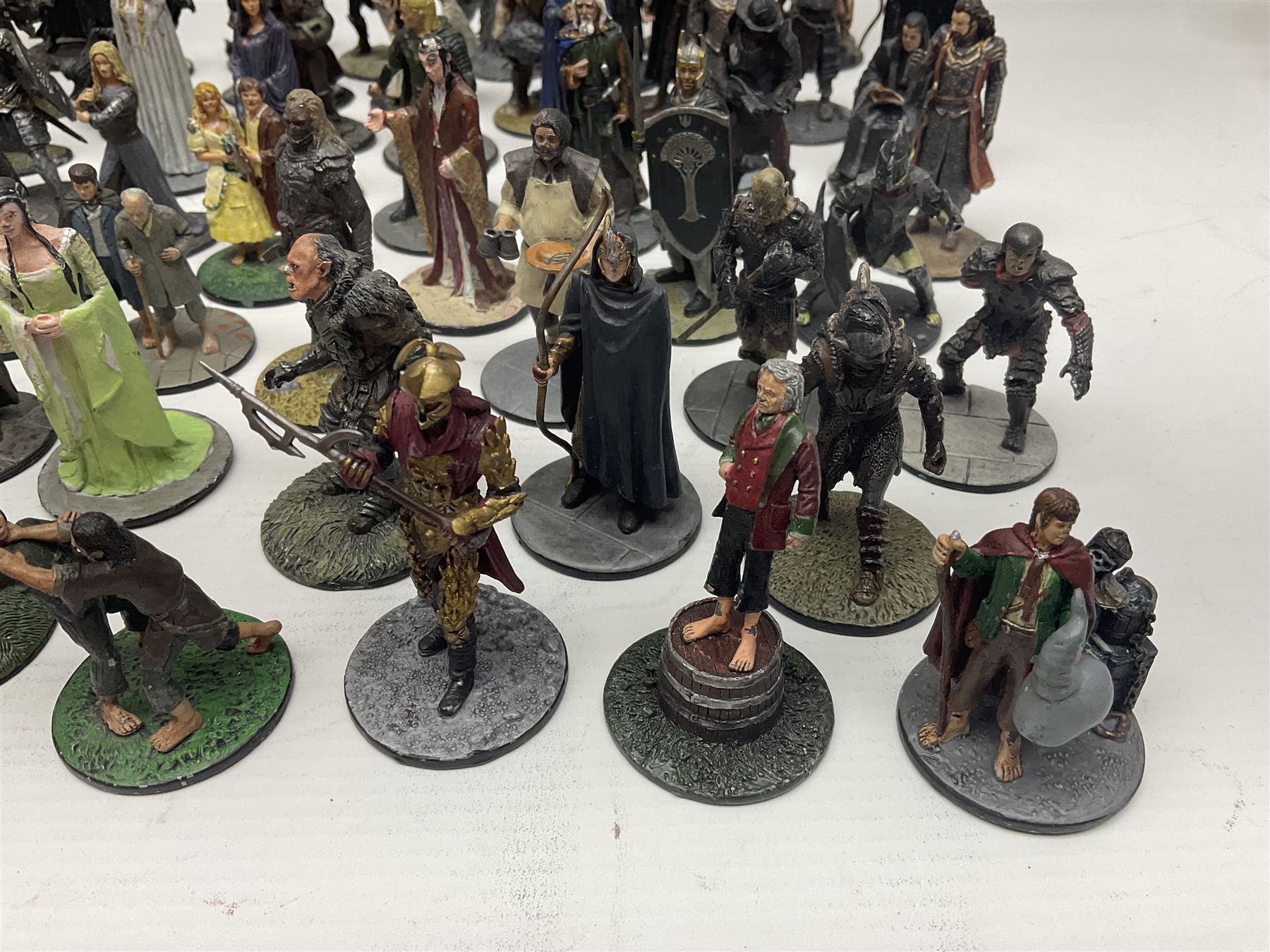 Approximately 80 NLP Lord of the Rings heavy metal painted figurines to include Fell Beast - Image 4 of 16