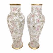 Pair of glass vases