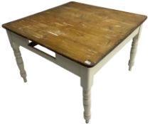 Victorian painted pine kitchen table
