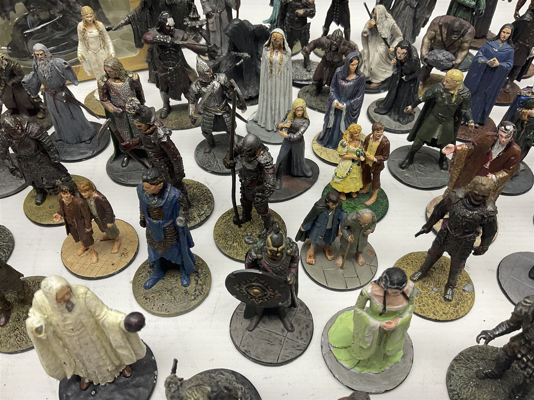 Approximately 80 NLP Lord of the Rings heavy metal painted figurines to include Fell Beast - Image 6 of 16
