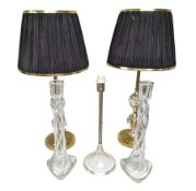 Pair of table lamps with shades