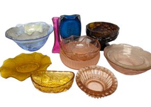 Collection of Art Deco and later glass