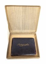 1920s leather bound autograph album/memory book