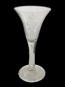 Early 20th century glass coronation goblet
