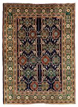 Small Persian indigo ground rug
