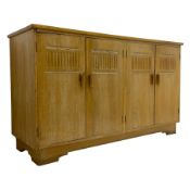 Early to mid-20th century limed oak sideboard