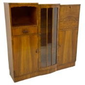 Early 20th century walnut side cabinet