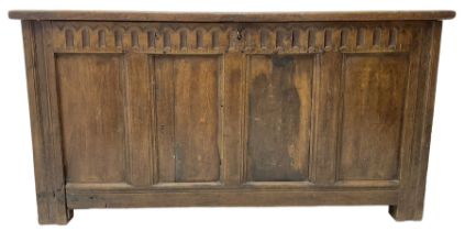 18th century and later oak coffer or chest