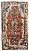 Persian Mahal red ground rug