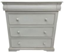 White painted chest