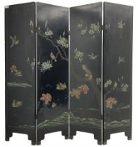 Chinese four-panel folding room screen