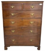 George III mahogany straight-front chest
