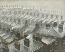 Steven Scholes (Northern British 1952-): 'Manchester Roof Tops'