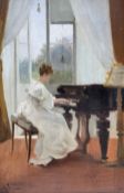 Albert Ludovici Jnr. (British 1852-1932): The Piano Recital