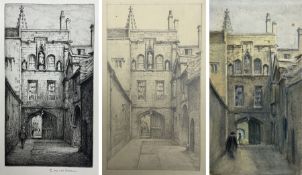 Eli Marsden Wilson ARE ARCE (British 1877-1965): New College Oxford