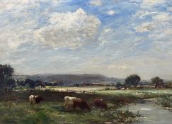 Owen Bowen (Staithes Group 1873-1967): Cattle Grazing