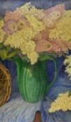 Attrib. Natalia Goncharova (Russian 1881-1962): Still Life of Flowers in a Vase