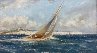 Frank Henry Mason (Staithes Group 1875-1965): Yachting 'Off Dover'