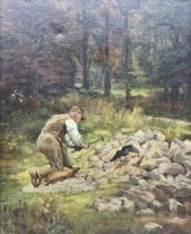 Charles Herbert Thompson (Cornwall 1870-1946): 'Breaking Stones'