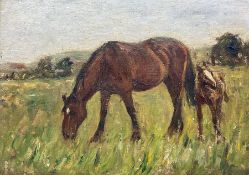 James William Booth (Staithes Group 1867-1953): Two Ponies