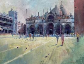 Graham Duckmanton (British 1946-): St Mark's Basilica Venice