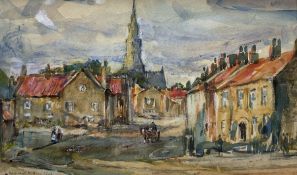 Rowland Henry Hill (Staithes Group 1873-1952): North Yorkshire Village