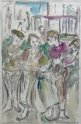 Dame Laura Knight (Staithes Group 1877-1970): Study of Young Figures