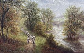 William Mellor (British 1851-1931): 'On the Nidd - Ripley North Yorkshire'